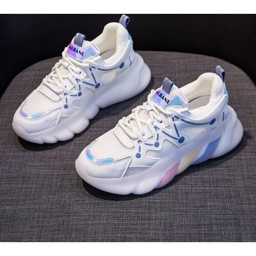 Zapatos Para Mujer Mesh Womens Designer Shoes Spring Rainbow Colors Casual Sports Platform Breathable Sneakers Zapatillas Mujer