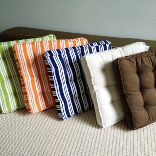 40x40cm Square Shape Plaid Chair Pad Cushion Thicker Soft Washable Cotton Seat Cushion Colorful Home Decor Floor Mat free ship