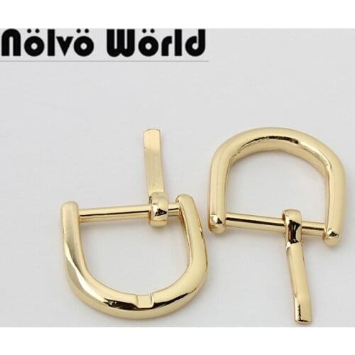 Nolvo World 5-20-100pcs 19mm small gold buckle buckle fasteners for bags belt buckle parts purse accessories for man