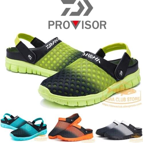 Men Summer Soft Water Shoes DAWA Fishing Shoes Beach Sandals Daiwa Outdoor Shoes Quick Drying Breathable Slipper Half Slipper