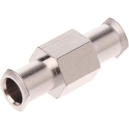 1pcs Luer Lock Adapter Coupler Nickel Plated Brass Female to Female Fittings Connector with 4mm Aperture