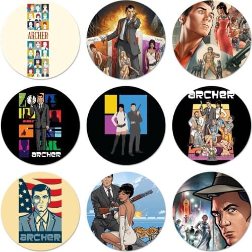 58mm Archer Poster Customized Pictures Icons Pins Badge Decoration Brooches Metal Badges For Backpack Decoration