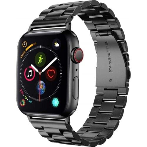 Compatible for apple watch series 5 44mm bands stainless steel wrist strap link bracelet for iwatch 5 40mm correa watchband