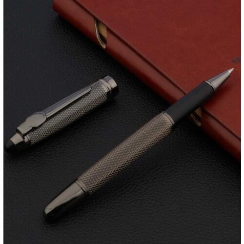 Luxury High Quality Metal 66 Rollerball Pen Gun gray wave Drawing Trim Stationery Office school supplies Writing Ball Pens