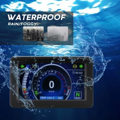 Motorcycle refitted with liquid crystal waterproof meter multi function switch tachometer signal indicator speedometer odometer