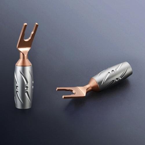 Viborg VS701 Pure Copper Spade speaker terminal speaker cable plug Y plug