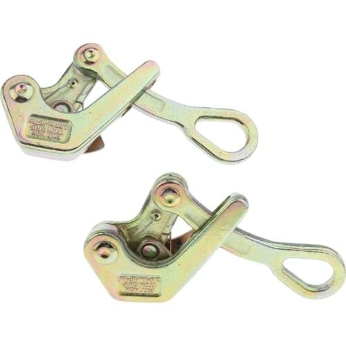 2Pcs Solid Wire Grip Rope Cable Pulling Grip Tool, Bearing Capacity 1T, Suitable for Cable Dia 2.5-16MM