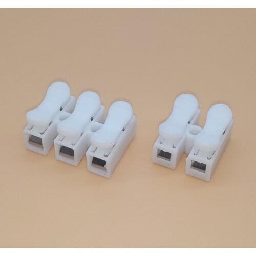 20pcs CH2 CH3 2 Pins 3pins Electrical Cable Connectors CH2 Quick Splice Lock Wire Terminals