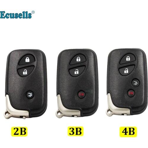 3/4 button blank remote key shell CASE HOUSING for Lexus GS430 ES350GS350 LX570 IS350 RX350 IS250 WITH INSERT KEY