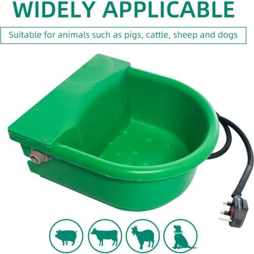 5L Automatic Heated Cattle Drinking Water Bowl Floating Ball Type Rodent Drinker Horse Sheep Dog Dispenser Feeding Eqipment