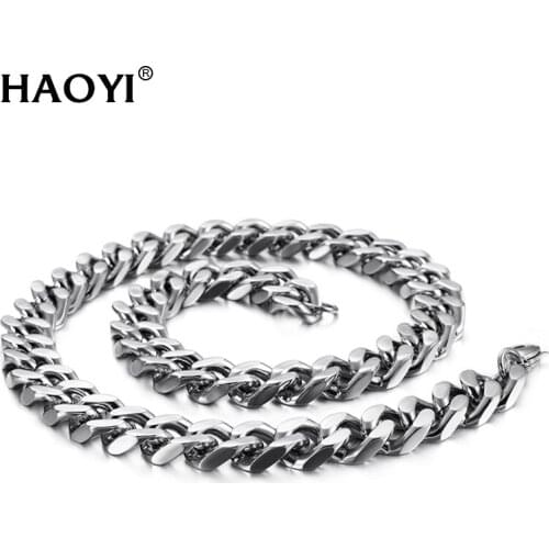 8/12/14mm Men Arrogance Male Link Chain Necklace S Stainless Steel Braided Snake Cuban Chain Necklace Jewelry Gift