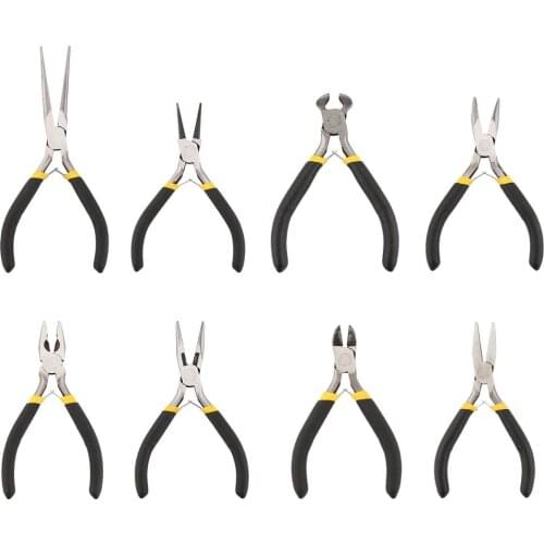 8 Types Metal Mini Pliers Wire Cutter DIY Working Tools Handcrafted Jewellery Making Beading Plier Hand Tool Household Pliers