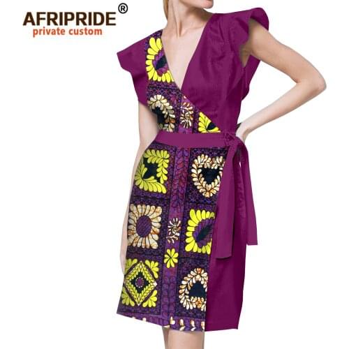 AFRIPRIDE Solid Summer Dresses