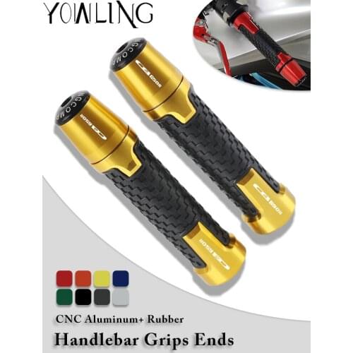 7/8''22mm CNC Aluminum handlebar grip ends handle bar grips For HONDA CB750 CBR600 F3 CB600FY CBF1000 CB650F CB1000R CB500F