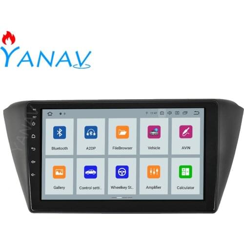 Car auto radio audio 2 DIN Android stereo receiver For Skoda Fabia 2016 car GPS navigation touch screen video multimedia player