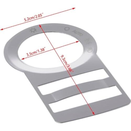 Stainless Steel Headlight Switch Decor Sticker Trim For Chevrolet Malibu Cruze