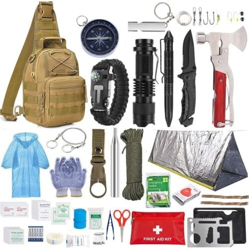 Emergency Backpack Survival Molle Pouch Military Professional for Camping Trauma Kit Survival Gear Tool For Outdoor Adventure