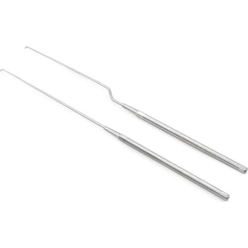 ENT stainless steel instrument tool cerumen hook otic straight gun-type hook