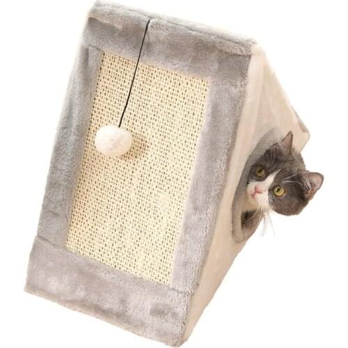 Kattenmand Pluche Jouet Pour Chat Cat Scratching Post Cat Scratcher Cat Scraper Cama Mascotas Kitten Cat Scratching Pad Board
