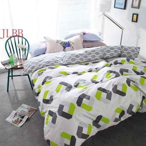 Pastoral bedding set Chirstmas gift 4pcs bedding duvet cover + flat sheet queen size bed linens AB side bed set Adult bedclothes