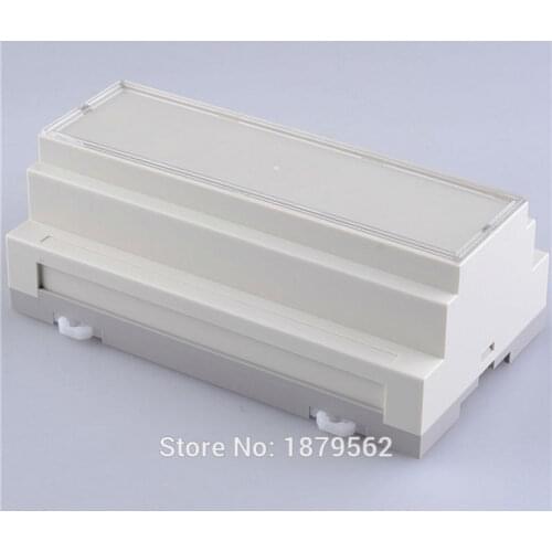 [Two Style] 158*87*60mm Din rail plastic equipment enclosure electrical plastic box DIY small PLC waterproof project box