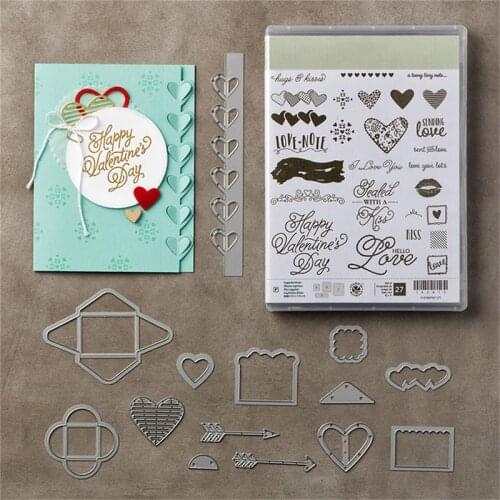 Love note Metal Cutting Dies and Stamps for DIY Scrapbooking Photo Card Making Decor Supplies Embossing Dies Template