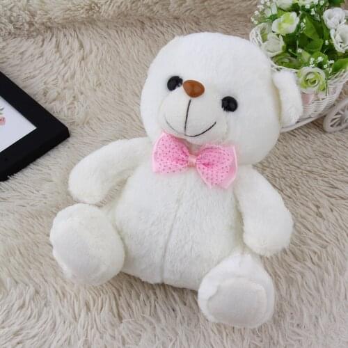 High Quality Super Cute 20Cm Lovely Soft Led Colorful Glowing Mini Teddy Bear Plush Toy Stuffed Plush Toy Gifts For Birthday