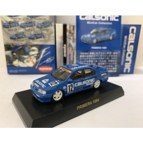 KYOSHO 1/64 Primera 1994 Calsonic coating #12 Collect die casting alloy trolley model