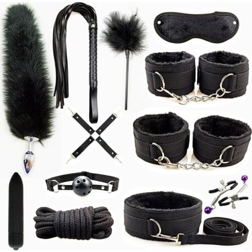 Leather Sex Toy Kit Bondage Gear Adult Toys Sex Games Exotic Accessories Erotic Toys Bdsm Bondage Kits Sex Toys for Couples