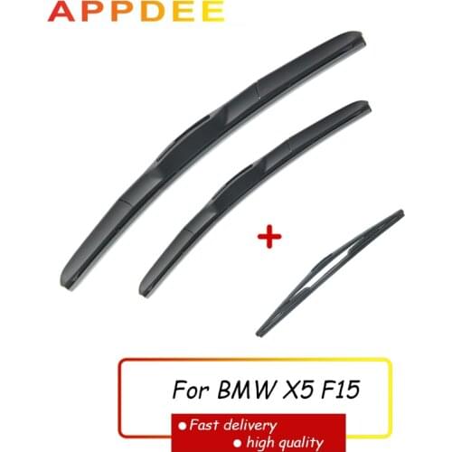 APPDEE Wiper Front & Rear Wiper Blades Set For BMW X5 F15 2013 - 2018 2017 2016 Windshield Windscreen Window 24"20"12"