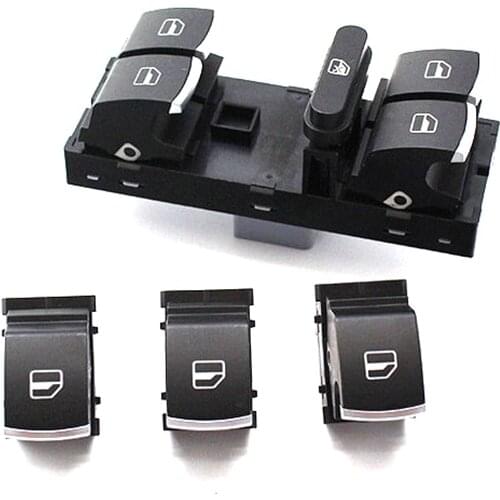 OEM Chrome Door Mirror Switch Window Glass Lifter Button Switch Set for VW Jetta Passat B7 CC B6 Golf 6 MK6