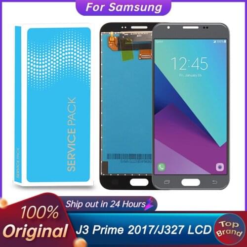 Original LCD For SAMSUNG GALAXY J327 LCD J3 Prime 2017 j327W J327P J327V J327T Display Touch Screen Display Assembly Replacement