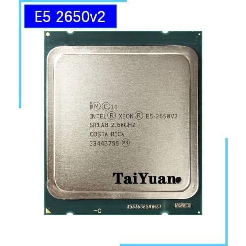 Intel Xeon E5-2650v2 E5 2650v2 E5 2650 v2 2.6 GHz Eight-Core Sixteen-Thread CPU Processor 20M 95W LGA 2011