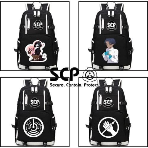 SCP Backpack Fashion Women Men Backpack New Trend Female Male Backpack Fashion Schoolbag Teenager Girl Boys Mochila Escolar