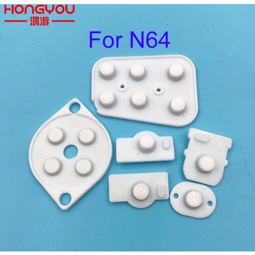 Replacement Conductive Button Rubber Repair Parts for Nintendo N64 Controller Joy Pad For N 64 Silicon Pad