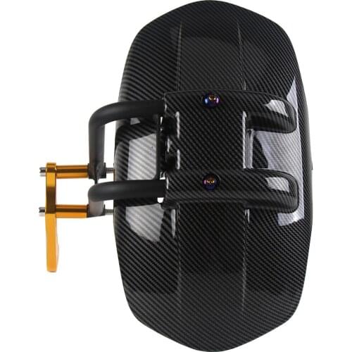 Carbon Fiber Color For Honda Click150 Click 150 Scooter Rear Fender Mudguard Mud Guard Wheel Hugger Splash Dust Shield Protector