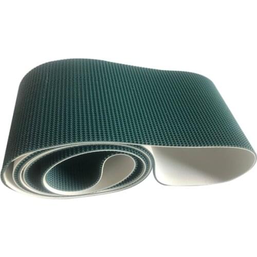 2500x100x5mm Ink Green PVC Lawn Pattern climbing Anti Slip Wear Resistant Conveyor Belt looped belt