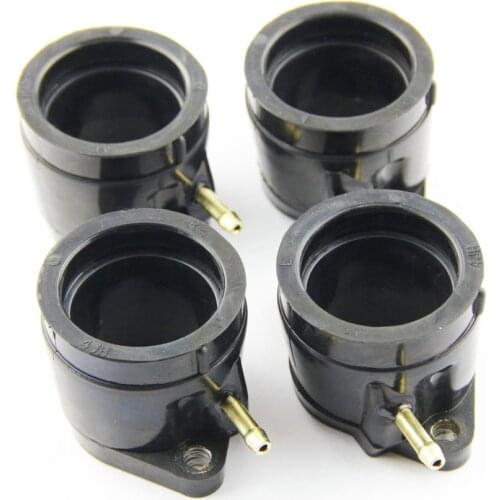 4pcs Motorcycle Carburetor Interface Adapter Intake Pipe For Yamaha 4JH-13586-02 4JH-13596-02 YZF600R Thundercat 1995-2007