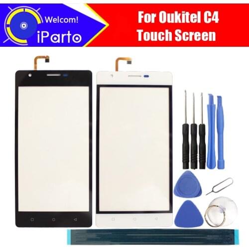 5.0 inch Oukitel C4 Touch Screen Glass Panel 100% Guarantee Original New Glass Panel Touch Screen Replacement For C4 Phone