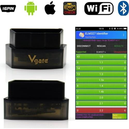Vgate iCar pro ELM327 Bluetooth 4.0/WIFI OBD2 Car Diagnostic Scanner For Android/IOS ELM 327 Software V2.1 Diagnostic-Too