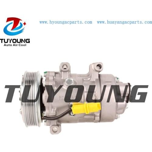 SD6V12 Auto Air Conditioning Compressor For Peugeot 307 1444 1444F 6453PE 6453PF 9647213380
