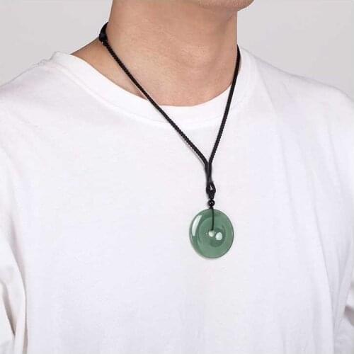 Free Shipping finejewelryCertified 100% Natural A Jade jadeite pendant~Safe buckle