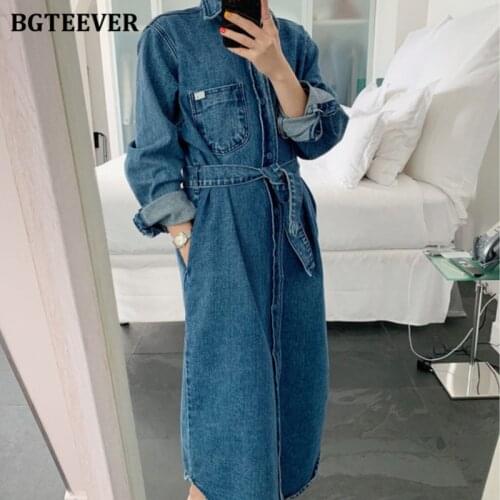 Модные джинсовые платья BGTEEVER China At AliExpress