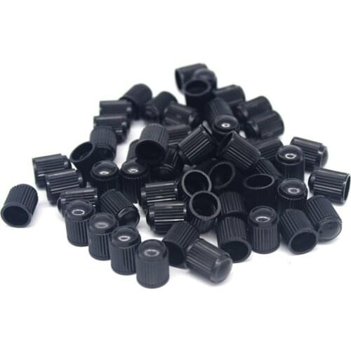 1 Set Black Car Tire Valve Stems Cap Auto Wheel Tire Cover Air Valve Stem Caps For Motorcycles Bikes Vehicle Accessories Parts