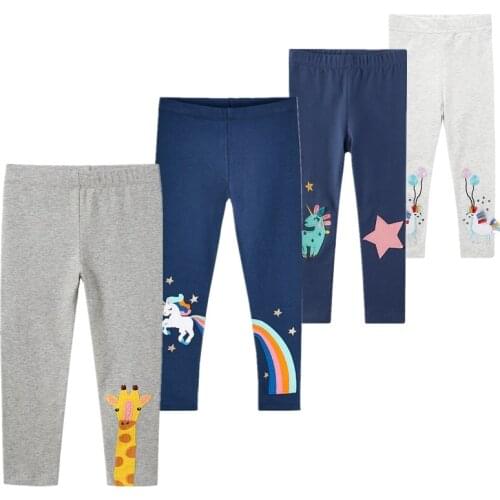 Spring Autumn Cotton Baby Pantyhose Cartoon Pants Children Pants Girls Ankle-length Flexible Warmer Leggings Baby Girl Leggings