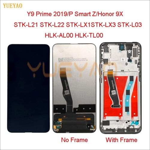 For Huawei P Smart Z STK-LX1 Display For Huawei Y9 Prime 2019 LCD Display With Touch Screen Assembly LCD For Huawei Honor 9X LCD