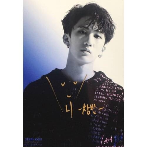 Hand signed Stray Kids Chang Bin autographed photo I AM YOU K-POP 5*7 collection 102018B