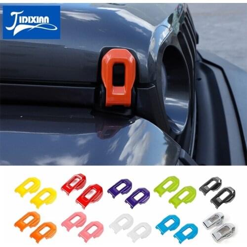 MOPAI Car Stickers for Jeep Gladiator JT 2018+ Car Hood Latch Lock Catch Decoration Cover Accessories for Jeep Wrangler JL 2018