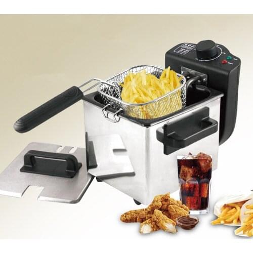 Commercial Fryer Set Up French Fries Machine Small Single-Cylinder Electric Fryer
