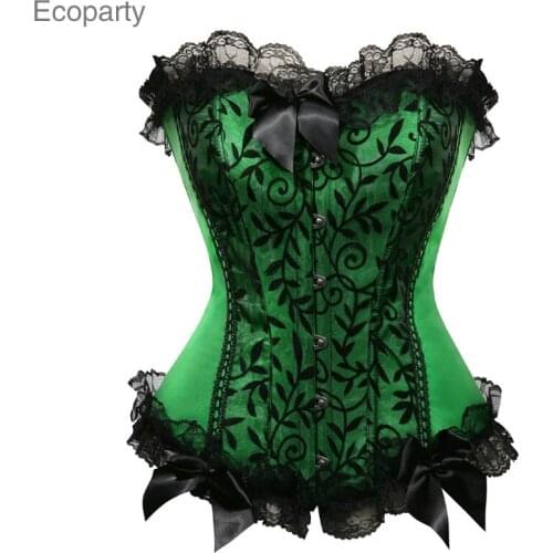Dancer Dress Costumes Corset With Skirt Set Bustier Vintage Sexy Lace Plus Size Women Style Model Adult Fancy dress